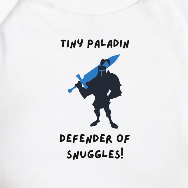 DnD Baby - Tiny Paladin Defender of Snuggles Bodysuit (Creator Uploaded)