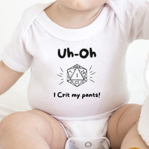 DnD Baby - Uh-Oh I crit my pants! Bodysuit