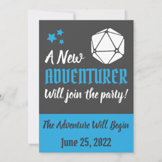 DnD Blue Pregnancy Announcement
