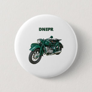 Dnepr Motorcycle 6 Cm Round Badge