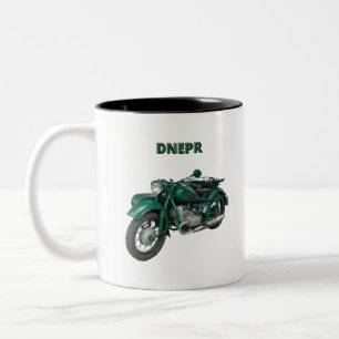 Dnepr Motorcycle Two-Tone Coffee Mug