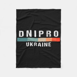 Dnipro Ukraine City Trip Fleece Blanket