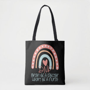 DNP Doctor of Nursing Practice Boho Rainbow Tote Bag