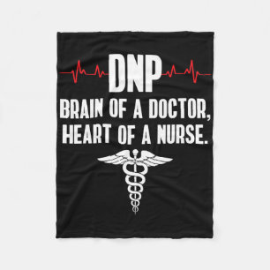 Dnp Doctor Of Nursing Practice Brain Rn Nurse Da1 Fleece Blanket