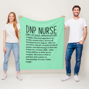 Dnp nurse fleece blanket