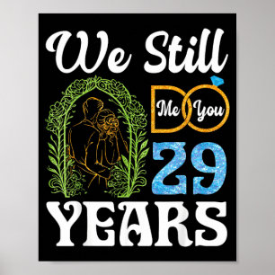 Do 29 Years Happy 29th Wedding Anniversary Couples Poster
