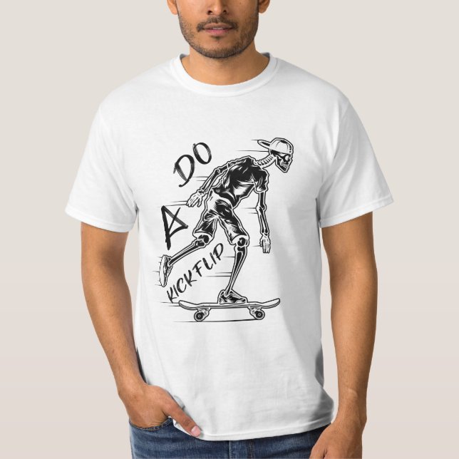 do a kickflip:classic t-shirt (Front)