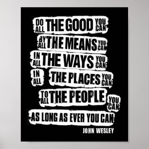 Do All The Good You Can, Motivational And Inspirin Poster