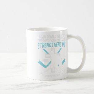 Do All Things Ice Hockey Christian Player Goalie M Coffee Mug