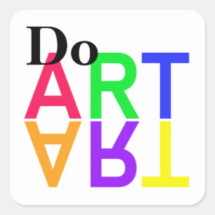 DO “ART” SQUARE STICKER