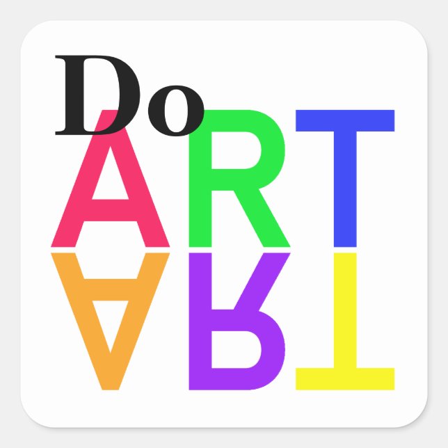 DO “ART” SQUARE STICKER (Front)