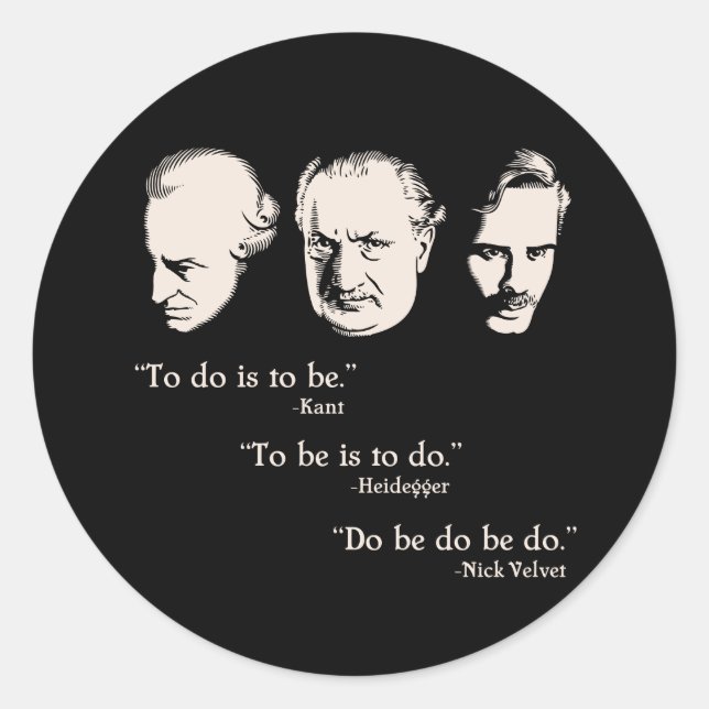 Do Be Classic Round Sticker (Front)
