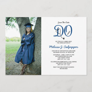 DO Doctor of Osteopathic Medicine graduation Invitation
