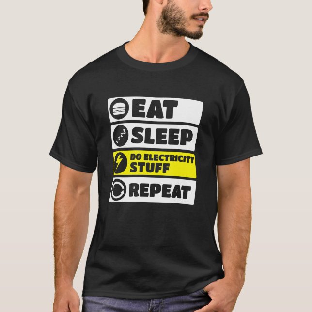 Do Electricity Stuff Electrical Engineering T-Shirt (Front)