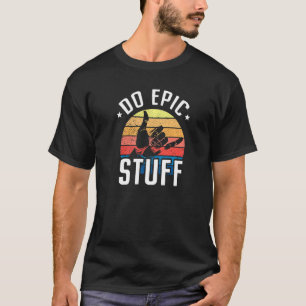 Do Epic Stuff Surfer Hang Loose Shaka Windsurfing T-Shirt