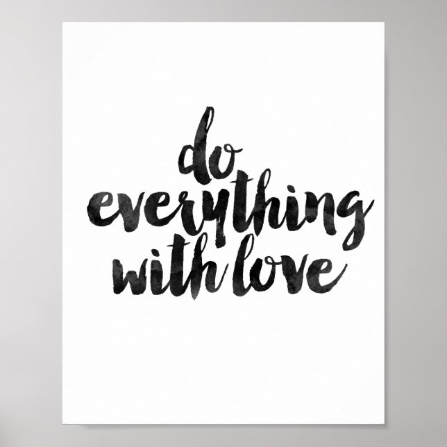 Do Everything With Love Poster (Front)