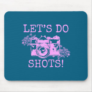 Do Funny Photographer Let's Shots Vintage Camera Mouse Pad