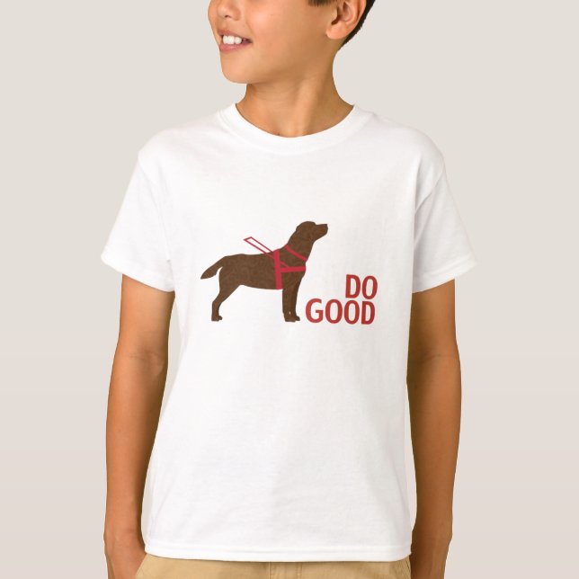 Do Good - Service Dog - Chocolate Lab T-Shirt (Front)