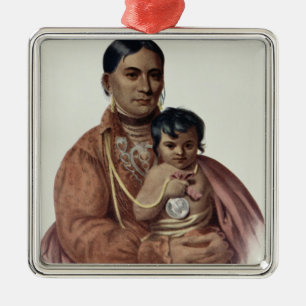 Do-Hon-Go, an Osage Woman Metal Tree Decoration