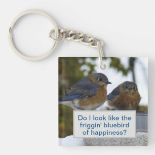 Do I Look Like Bluebird of Happiness Key Ring