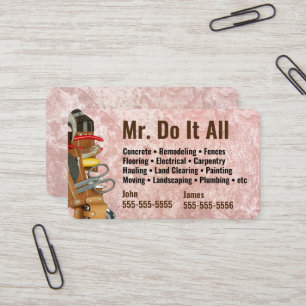 Do It All Handyman Business Card