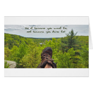 Do It Because You Want To, Not Because You Have To