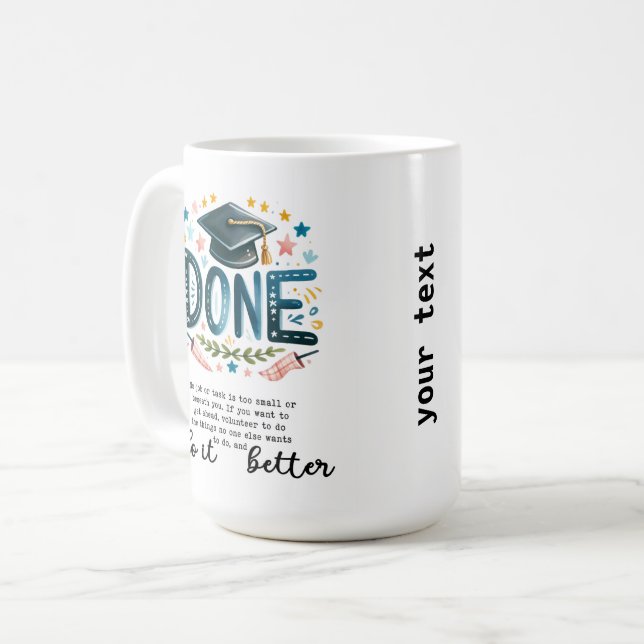 Do it better coffee mug (Front Left)