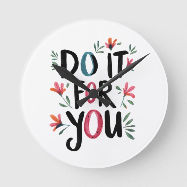 Do It For You Round Clock (Front)