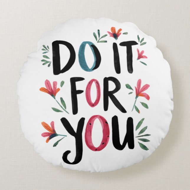 Do It For You Round Cushion (Front)