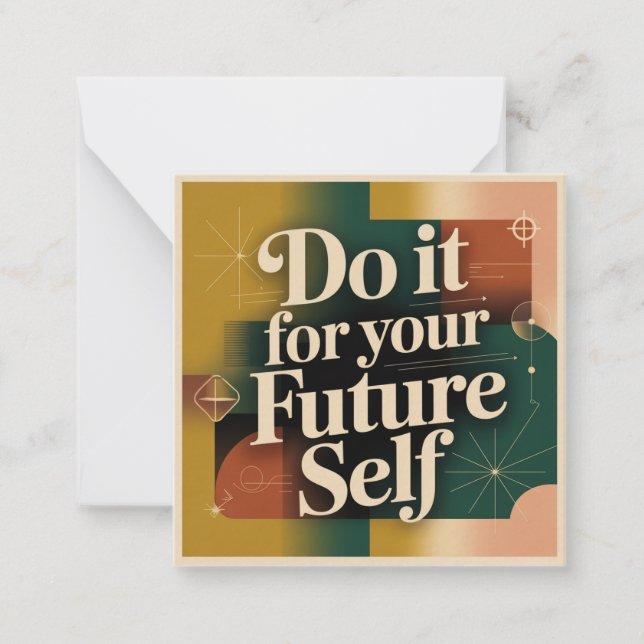 Do It For Your Future Self Card (Front)