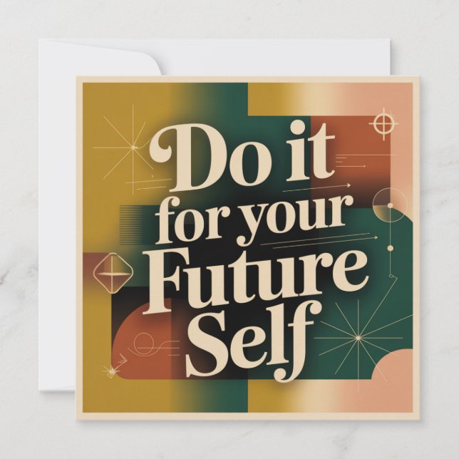 Do It For Your Future Self Thank You Card (Front)