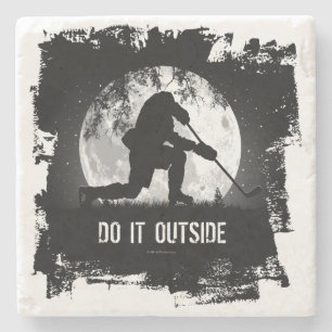 Do It Outside (Hockey) Stone Coaster