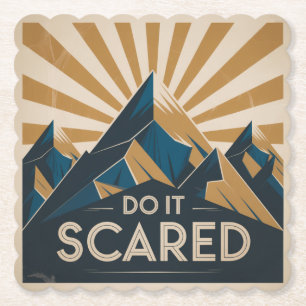 Do It Scared Paper Coaster