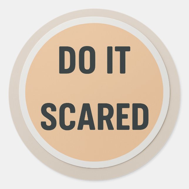 DO IT SCARED Sticker (Front)
