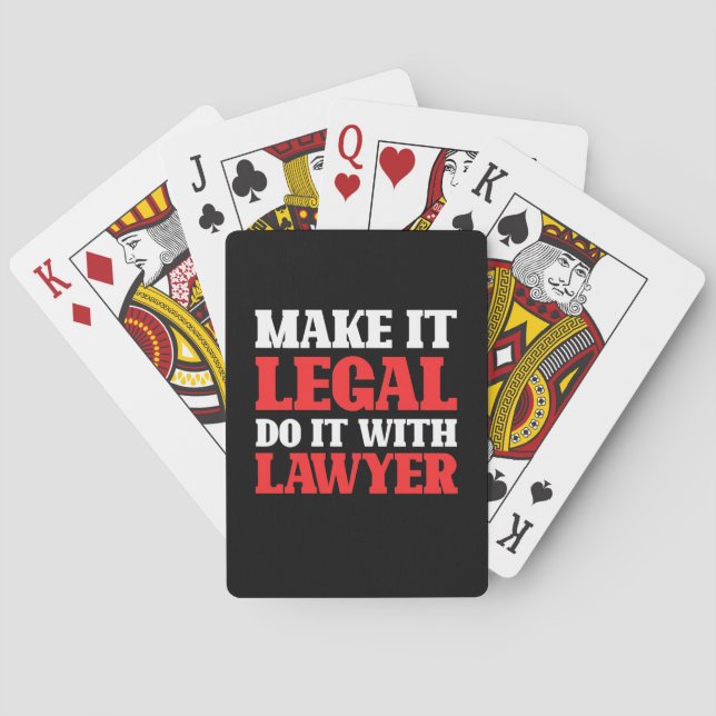 Do It With Lawyer Playing Cards (Back)