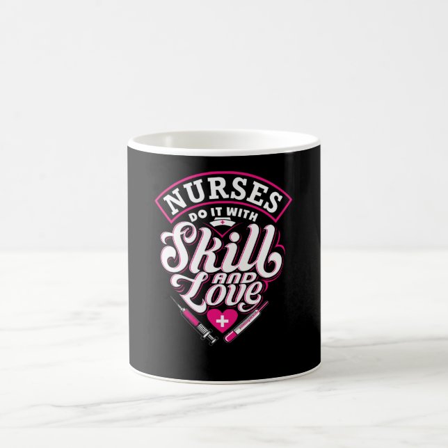 Do it with Skill and Love Coffee Mug (Center)