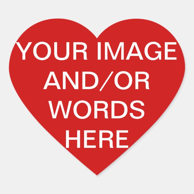 DO IT YOURSELF ~ 1.5" Heart Stickers (Front)