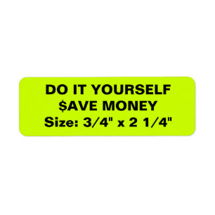 DO IT YOURSELF ~ 30 Address Labels 3/4" x 2 1/4"