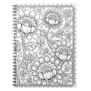 Do it Yourself Colouring Page Notebook