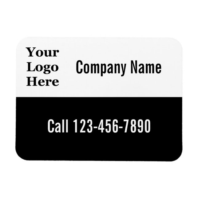 Do It Yourself Mobile Ad | Your Logo Here Magnet (Horizontal)
