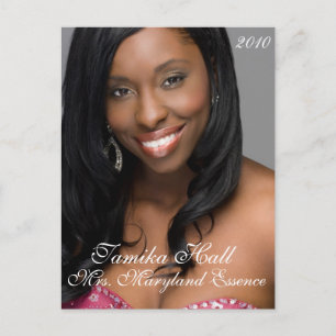 Do-It-Yourself Pageant Headshot   Autograph Card