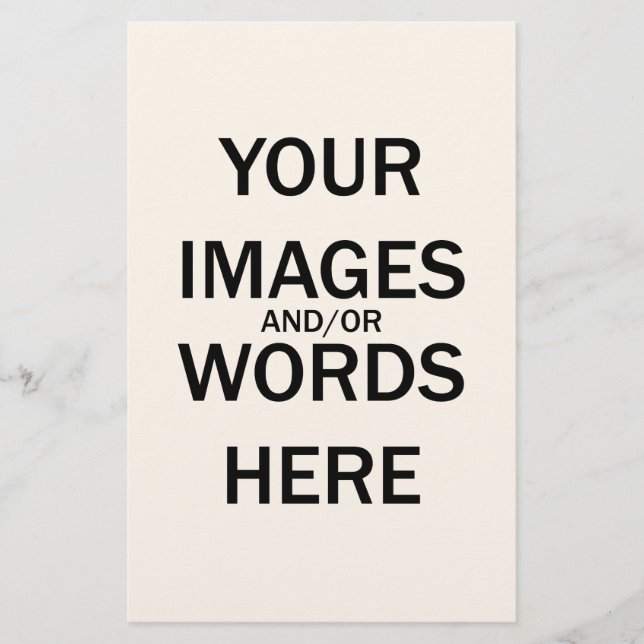 Do It Yourself - Personal Stationery (Front)