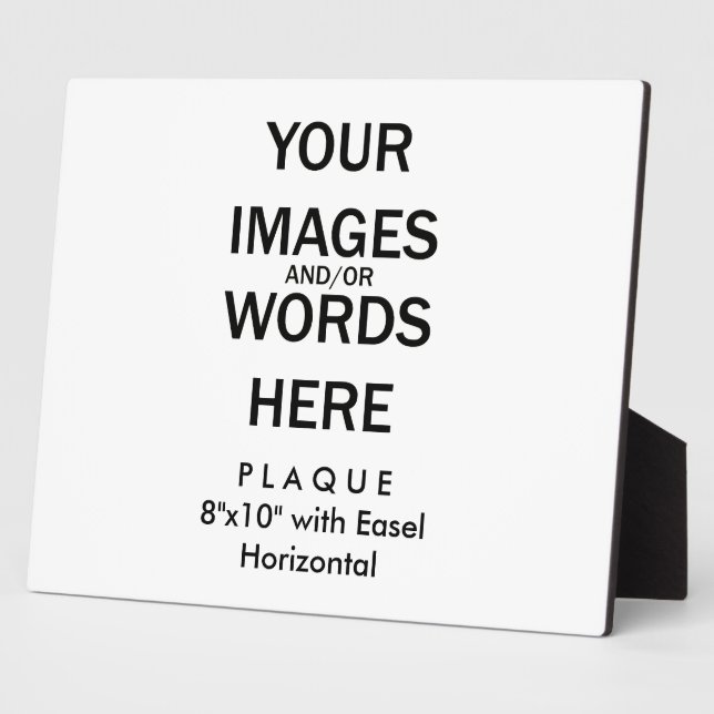 Do It Yourself - Plaque 8x10 with Easel (Side)