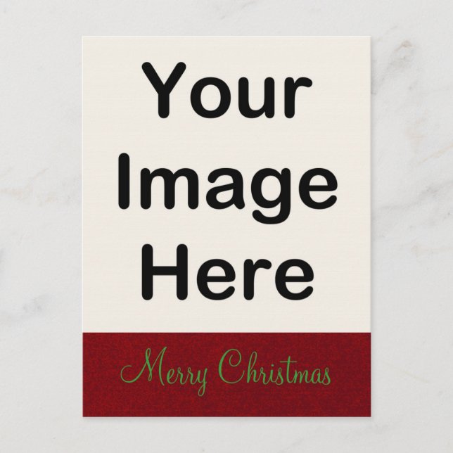 DO IT YOURSELF ~ Postcard Christmas Red Designer (Front)