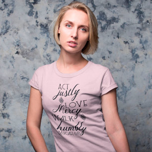 do justice love mercy walk humbly shirt Unisex