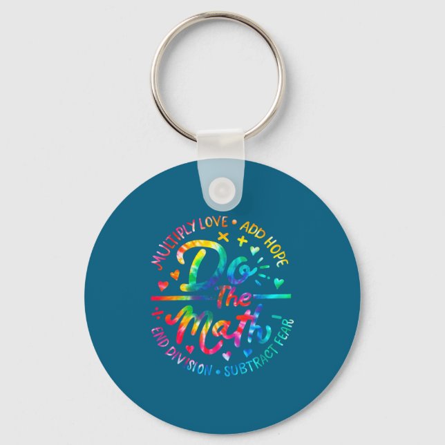 Do Love Math Multiply Add Hope Math Key Ring (Front)