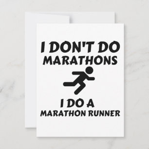 DO MARATHON RUNNER THANK YOU CARD