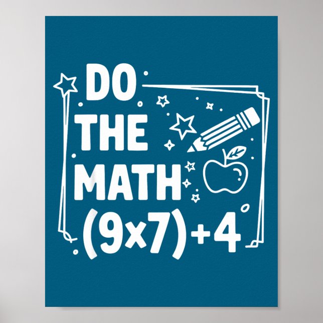 Do Math 67 Meme Pemdas Elementary Poster (Front)