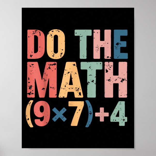 Do Math 67 Meme Six Seven Poster (Front)