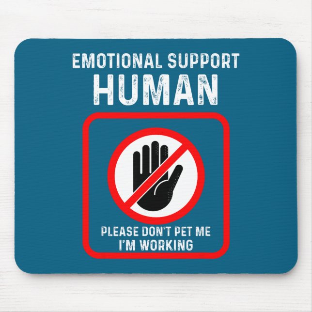 Do Me Emotional Support Human Halloween Costume Mouse Pad (Front)